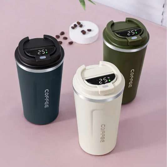 Temperature Coffee Cup Smart Display , Termos,Water Bottle ,304 Stainless Steel Thermal ,Car Portable Simple , Mug Travel Luxury