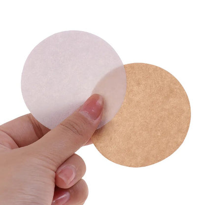 100Pcs Round Coffee Filter Paper 56mm 60mm 68mm For Espresso Coffee Maker V60 Dripper Coffee Filters Tools Moka Pot Paper Filter