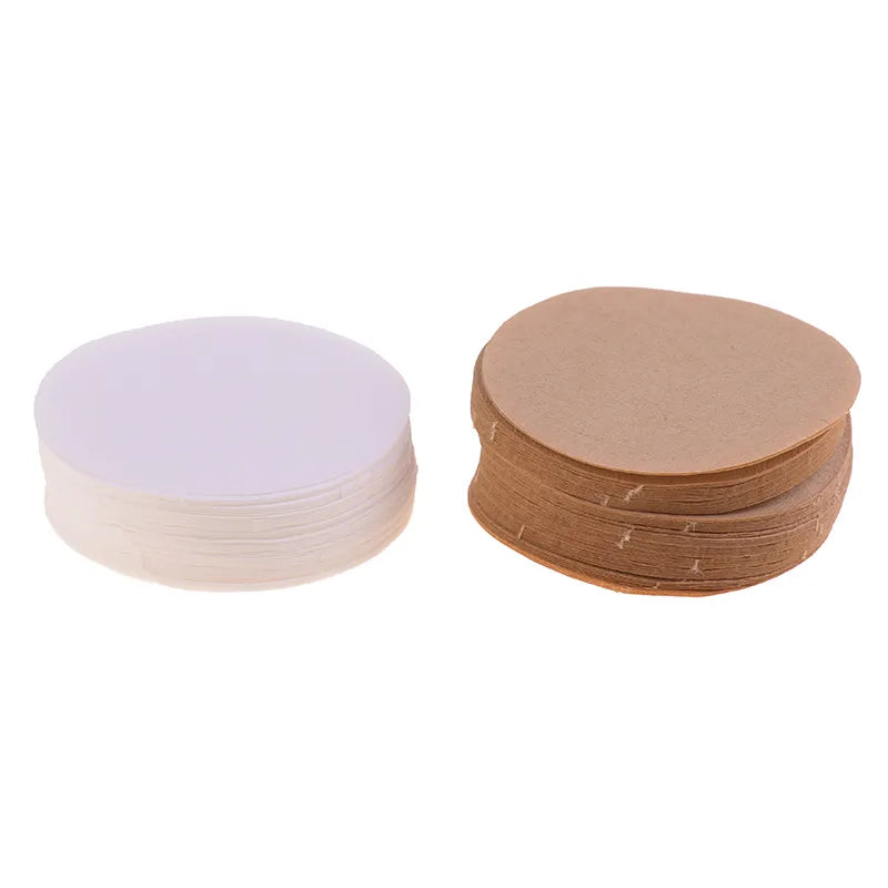 100Pcs Round Coffee Filter Paper 56mm 60mm 68mm For Espresso Coffee Maker V60 Dripper Coffee Filters Tools Moka Pot Paper Filter