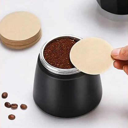 100Pcs Round Coffee Filter Paper 56mm 60mm 68mm For Espresso Coffee Maker V60 Dripper Coffee Filters Tools Moka Pot Paper Filter