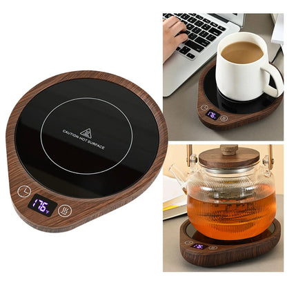 Smart Cup Warmer with EU Plug Drinks Milk Heating Pad Electric Cup Heater Pad for Home Office